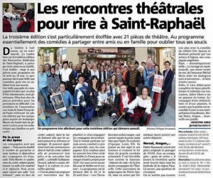 article NM Rencontres Théâtrales St-Raph